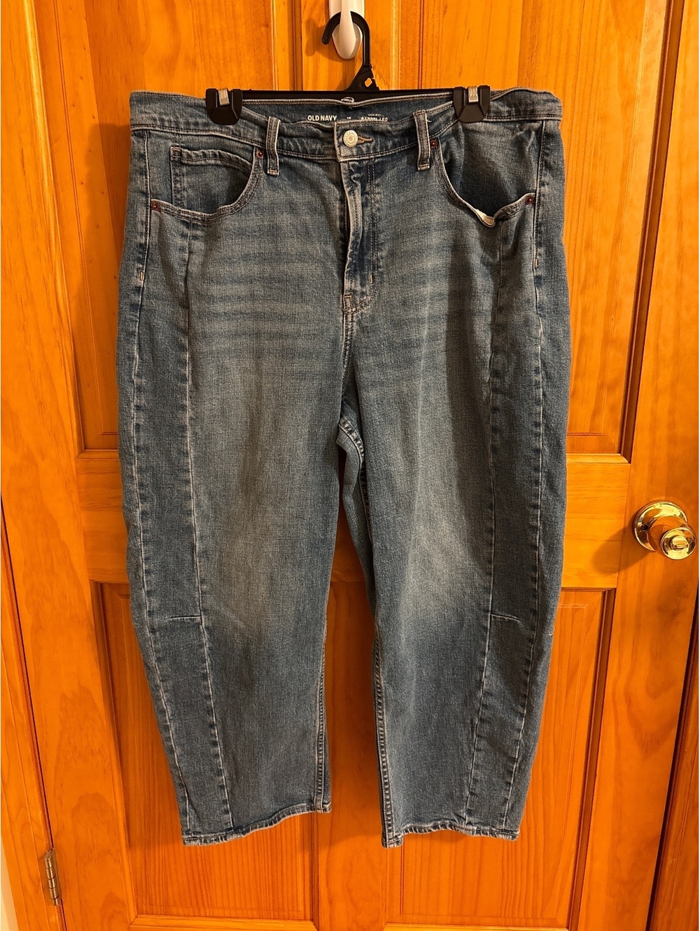 Western Oversized Streetwear Indie High Waisted Size 16 Barrel Leg Jeans